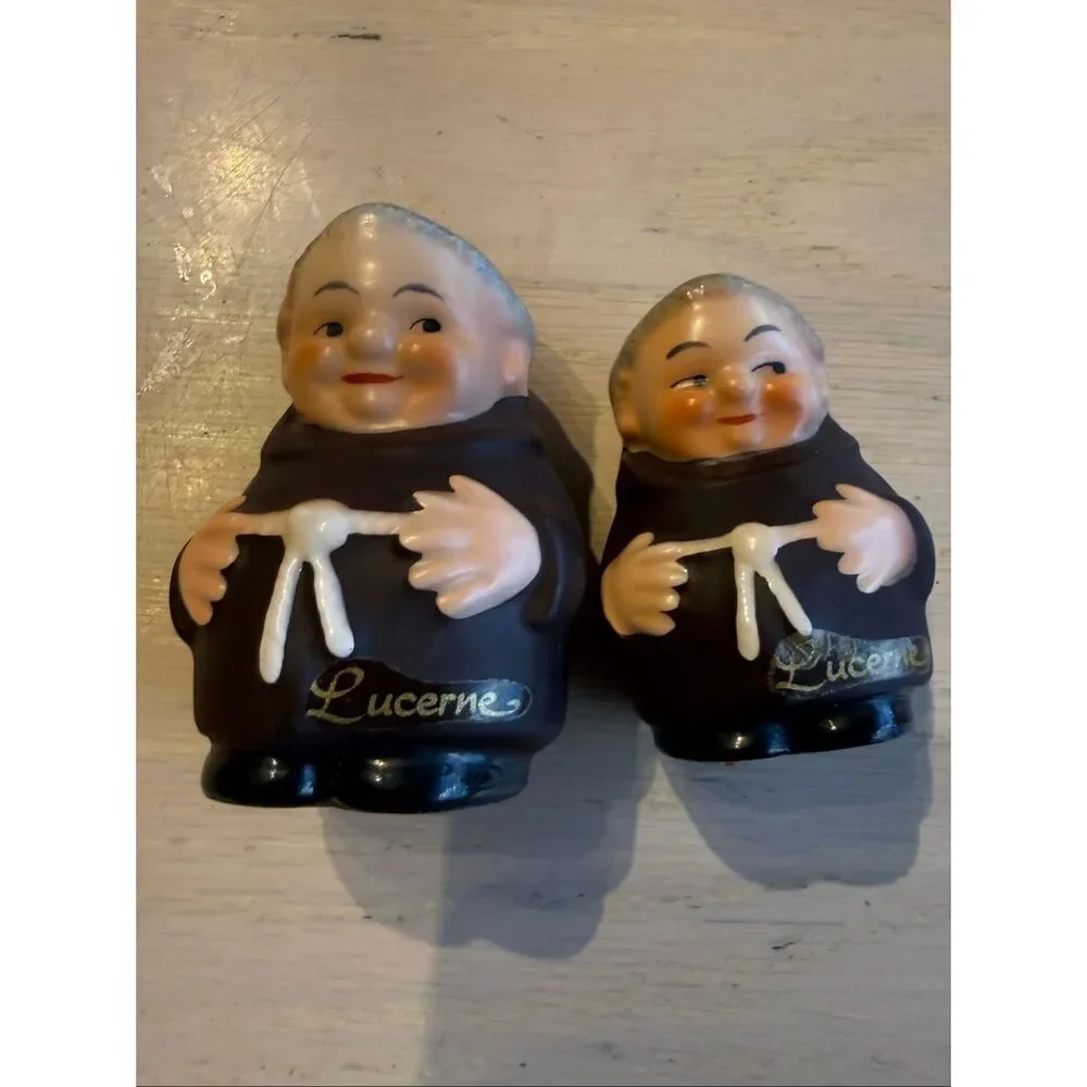 Goebel Vintage Frair Monk Tuck Salt & Pepper Shaker